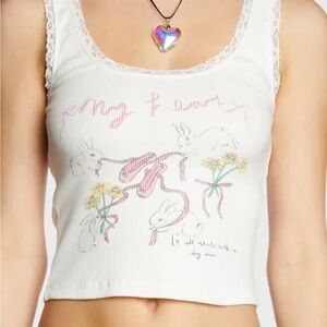Motel Rocks y2K Lace Trim Women's tank top